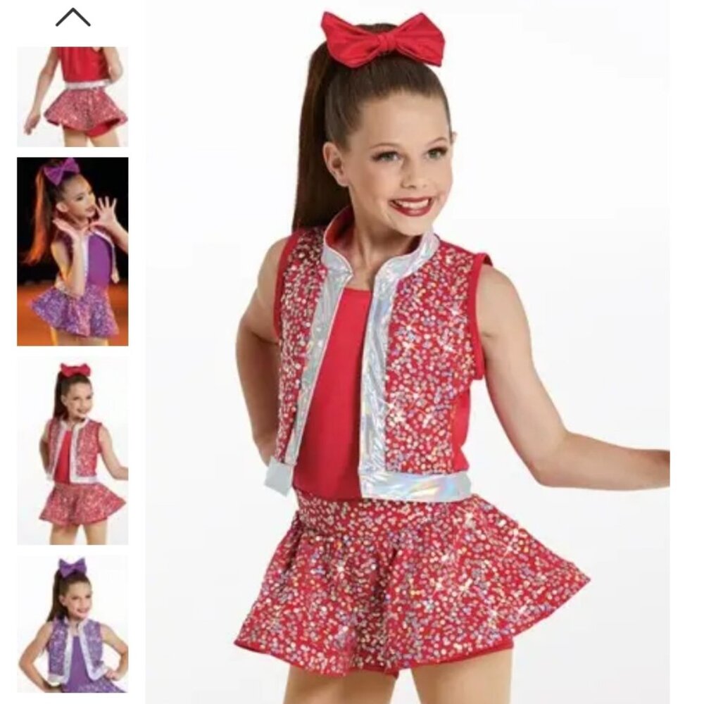 Weissman Shut Up And Dance Sequin Vest and Skirt